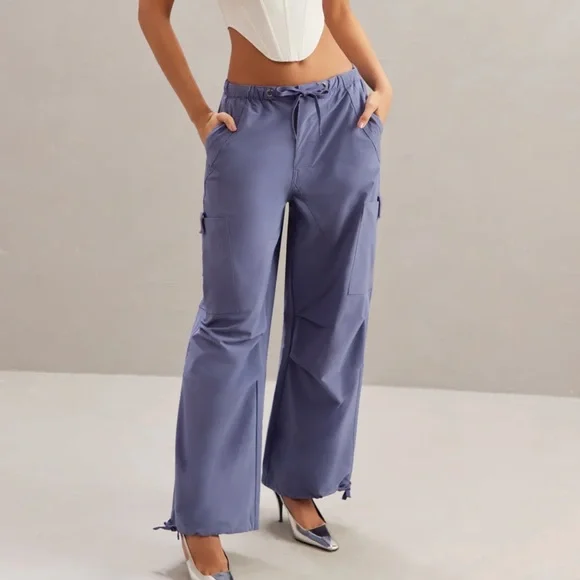 Oh Polly Pants Jumpsuits New W Tags Tall Wide Legged Cargo